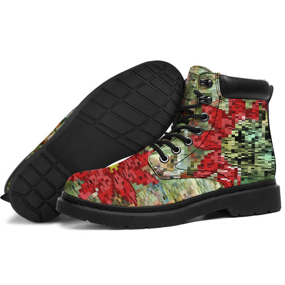 Cat Flower Art Cat All Season Boots 0622