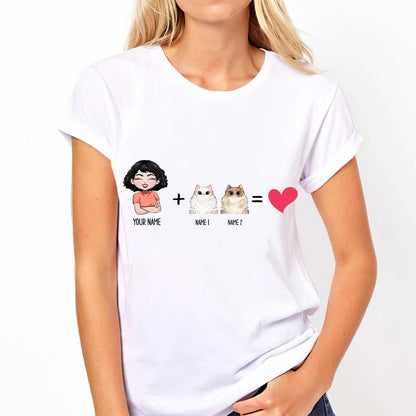 Me With The Cats - Personalized Cat T-shirt and Hoodie