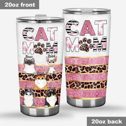 Cat Mom - Personalized Tumbler