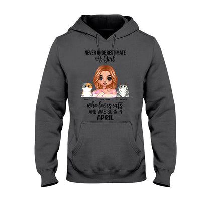 Never Underestimate - Personalized Cat T-shirt and Hoodie
