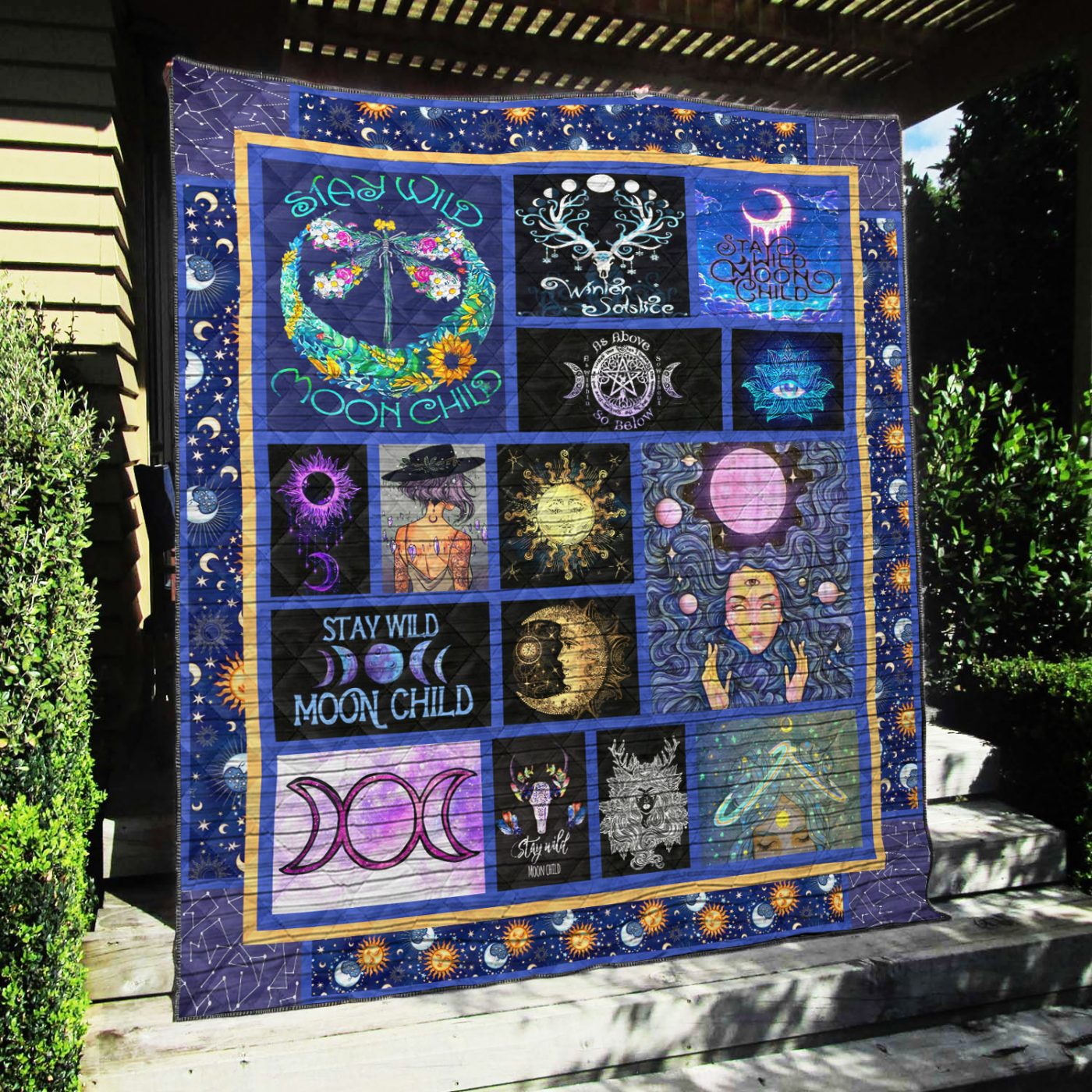 Wicca As Above So Below - Witch Quilt 0822