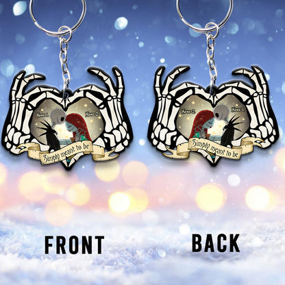 Simply Meant To Be - Personalized Nightmare Keychain (Printed On Both Sides)