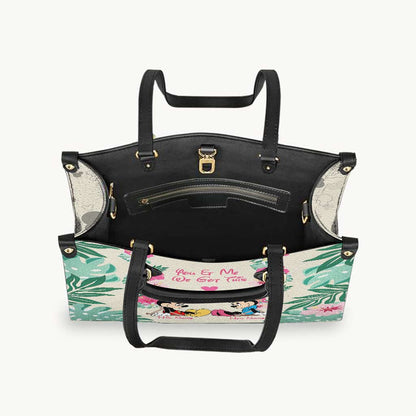 You & Me We Got This - Personalized Mouse Leather Handbag