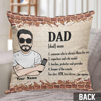 Always There For You - Personalized Father Throw Pillow