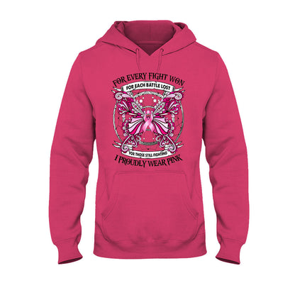 I Proudly Wear Pink - Breast Cancer Awareness T-shirt and Hoodie 102021