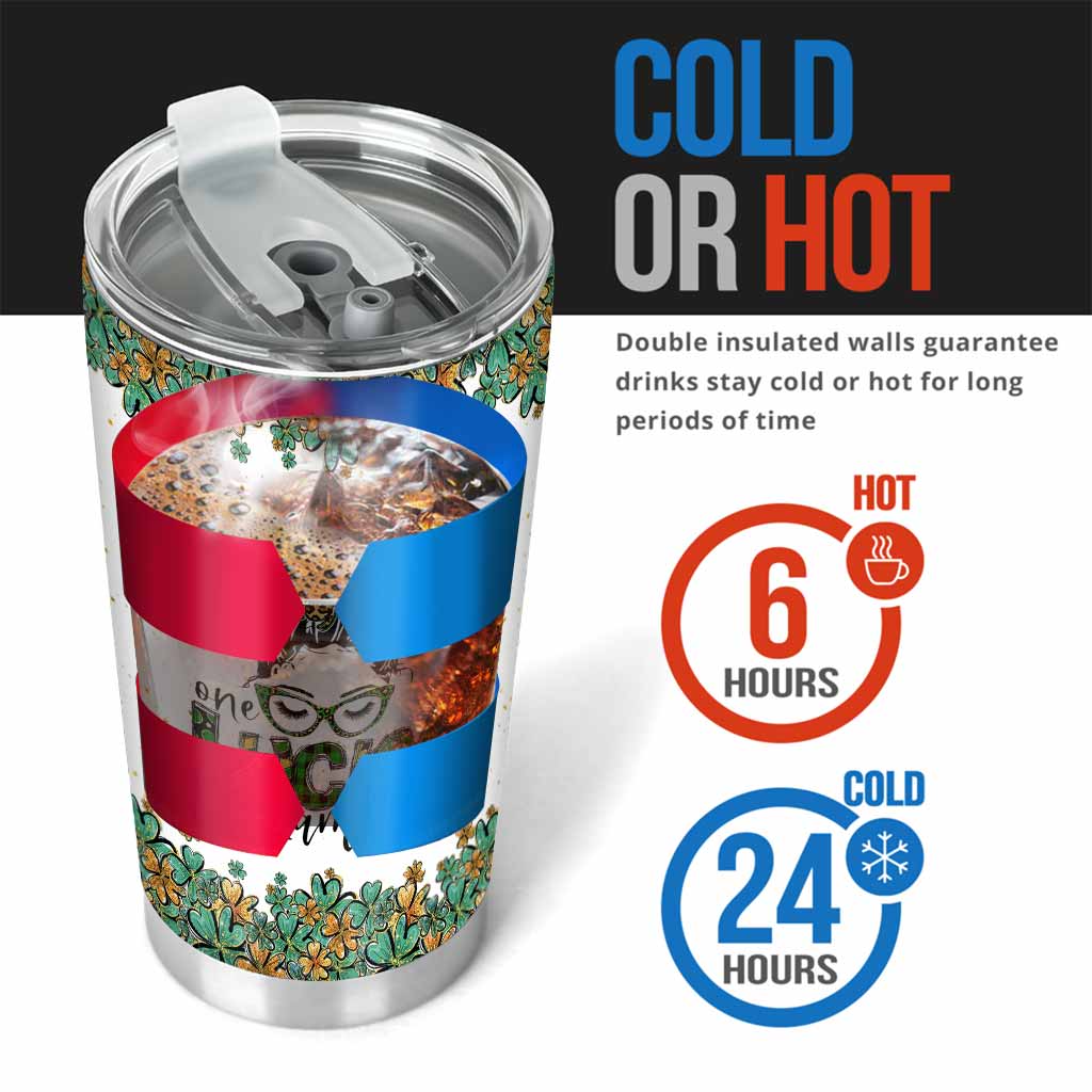 One Lucky Mama - Personalized Patrick's Day Cat Tumbler