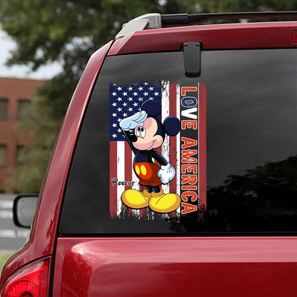 July Mouse - Personalized Mouse Decal Full