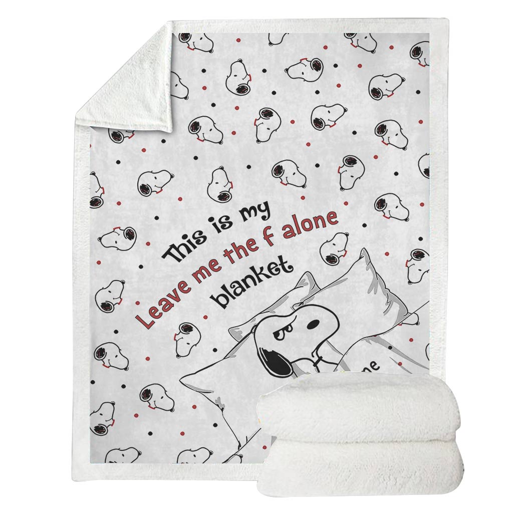 This Is My Leave Me Alone Blanket - Personalized Blanket