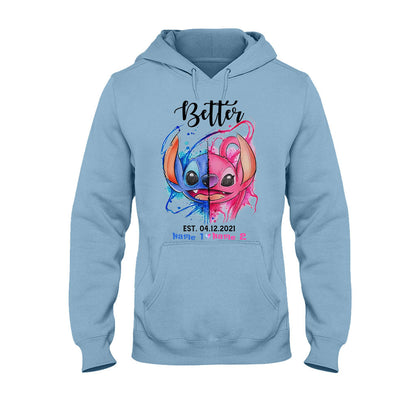 Better Together - Personalized Couple Ohana T-shirt and Hoodie