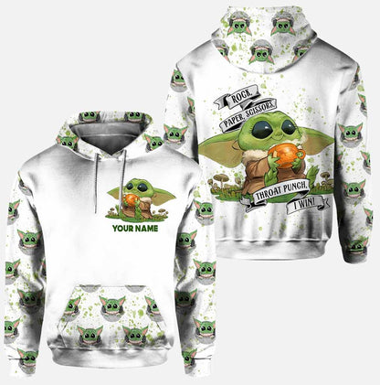 Rock Paper Scissors I Win - Personalized Hoodie And Leggings