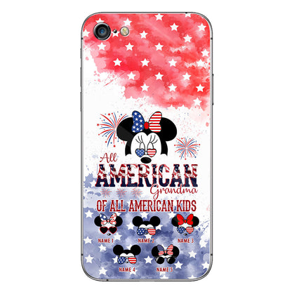 All American Grandma - Personalized Independence Day Phone Case