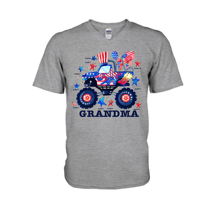 Grandma - Personalized Independence Day T-shirt and Hoodie