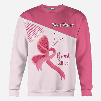 We Wear Pink in October - Personalized Breast Cancer Awareness All Over T-shirt and Hoodie