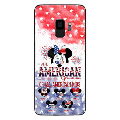 All American Grandma - Personalized Independence Day Phone Case