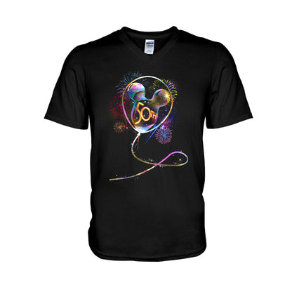 50 Years Mouse Ear Balloon EARidescent - Personalized T-shirt and Hoodie