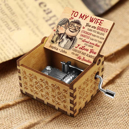 You Are My Sunshine - Personalized Couple Mouse Hand Crank Music Box