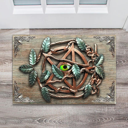 Mystical Witch - Witch Doormat With 3D Pattern Print