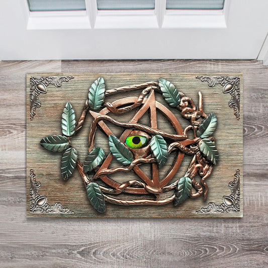 Mystical Witch - Witch Doormat With 3D Pattern Print