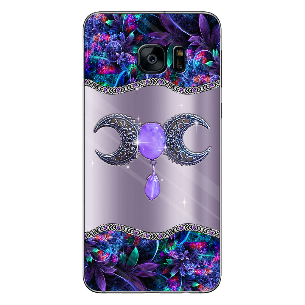 Mystery Witch Triple Moon - Personalized Phone Case With 3D Printed