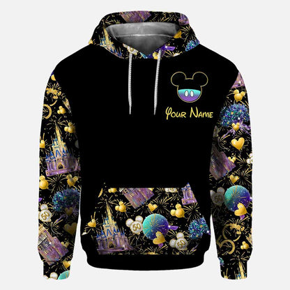 50th Anniversary Magic Kingdom - Personalized Mouse All Over T-shirt and Hoodie