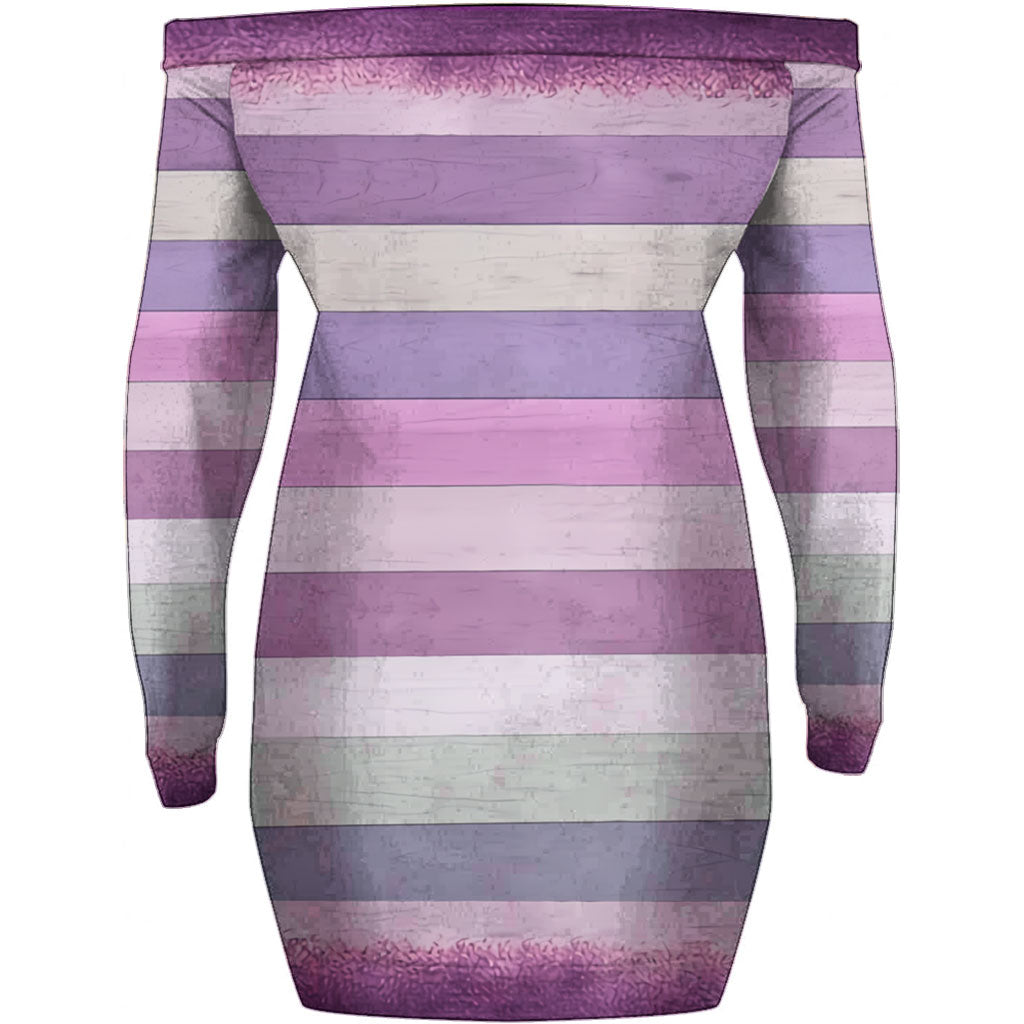 Witch Switch - Personalized Witch Off Shoulder Long Sleeve Dress