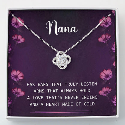 Nana Gifts For Grandma - Grandma Love Knot Necklace 0921