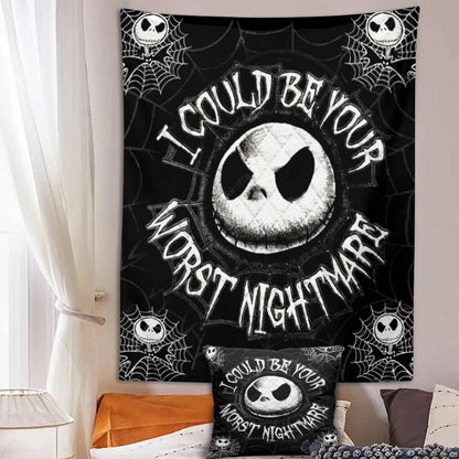 I Could Be Your Worst - Nightmare Wall Tapestry & Throw Pillow