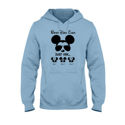 Best Dad Ever - Personalized Father's Day Mouse T-shirt and Hoodie