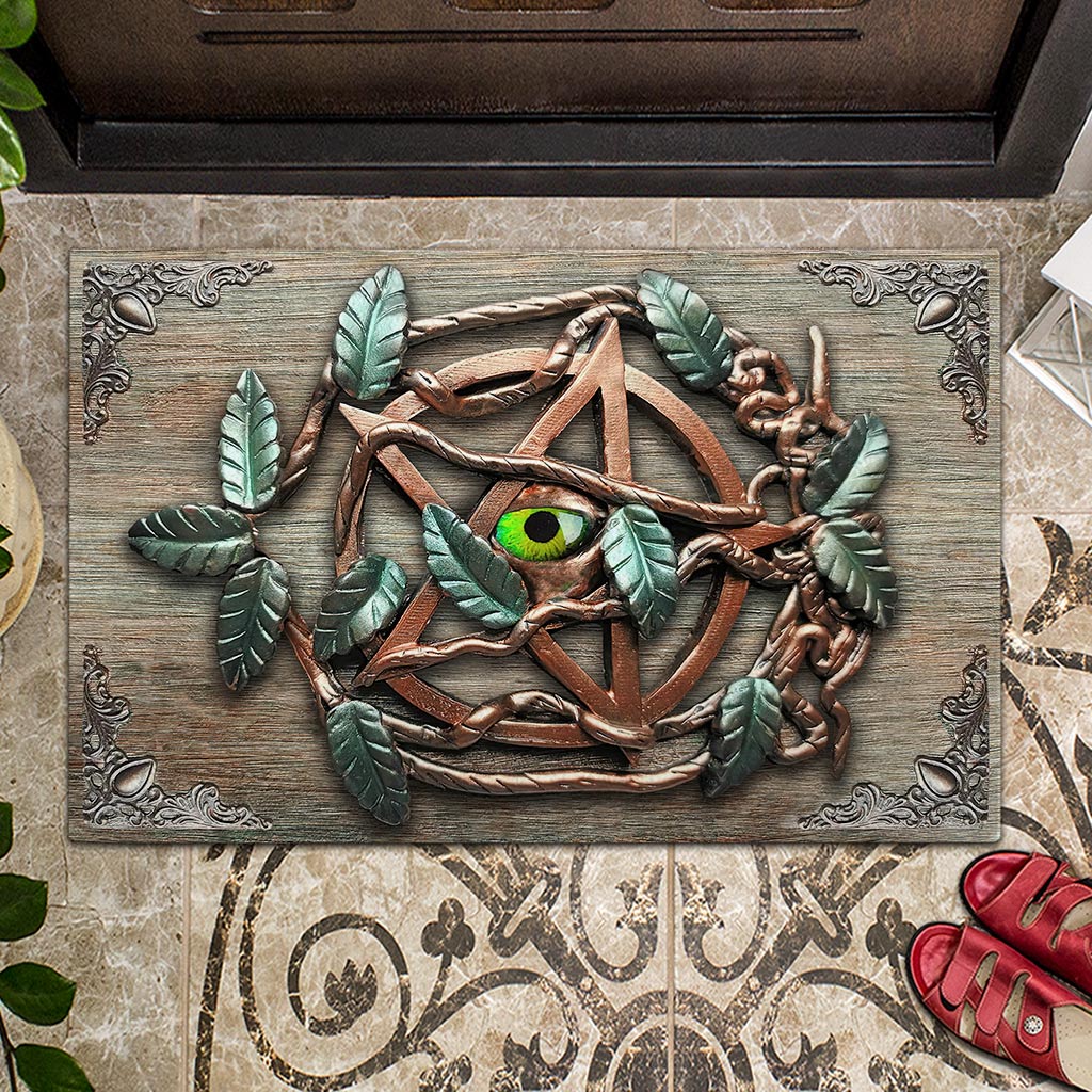 Mystical Witch - Witch Doormat With 3D Pattern Print