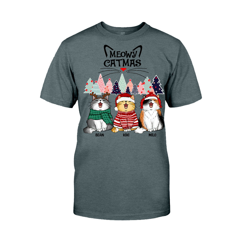 Meowy Catmas - Personalized Cat T-shirt and Hoodie