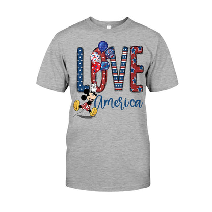 Love - Independence Day Mouse T-shirt and Hoodie