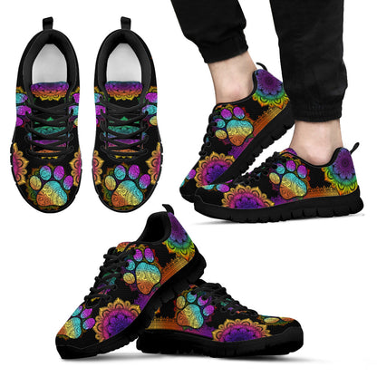 Colorful Mandala Cat Sneakers 0622