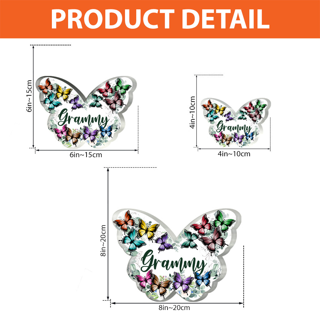 Grandma - Personalized Mother's Day Grandma Custom Shaped Acrylic Plaque