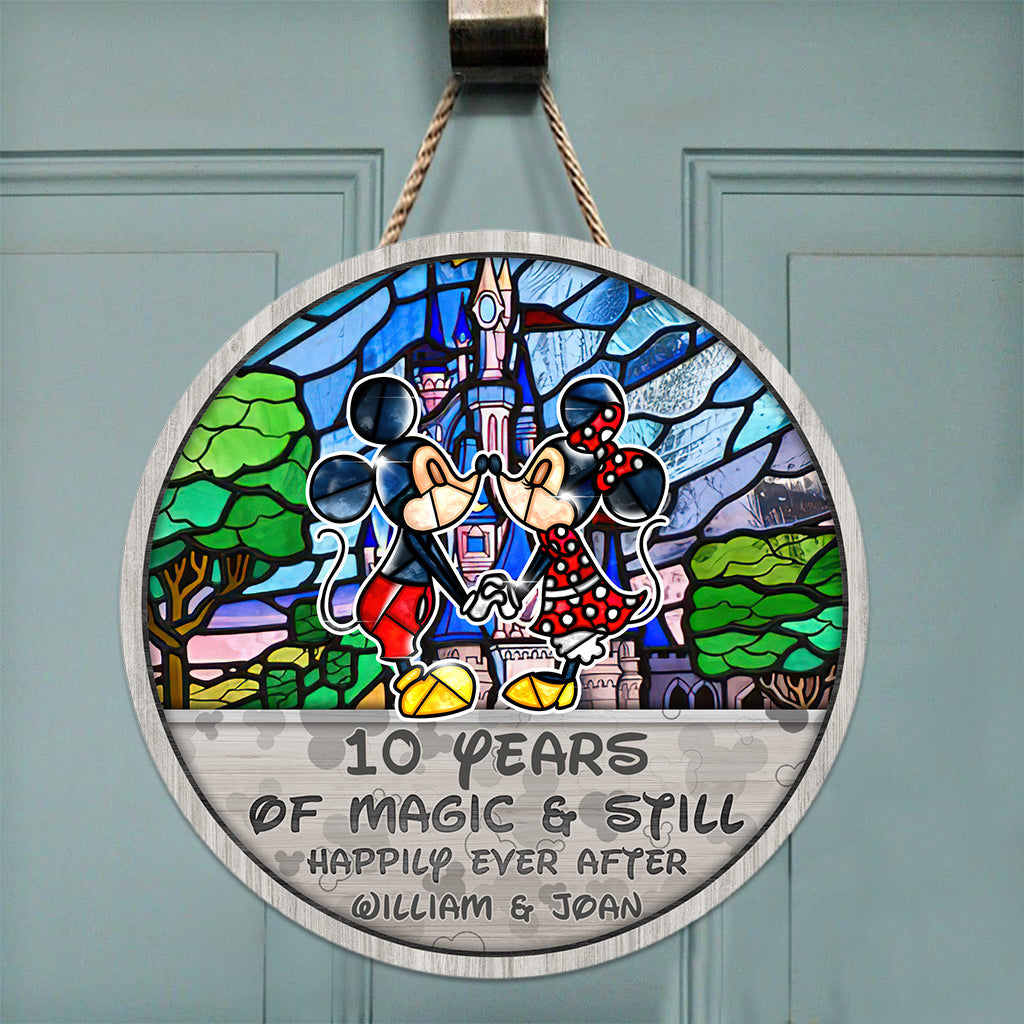 You And Me We Got This - Personalized Mouse Round Wood Sign