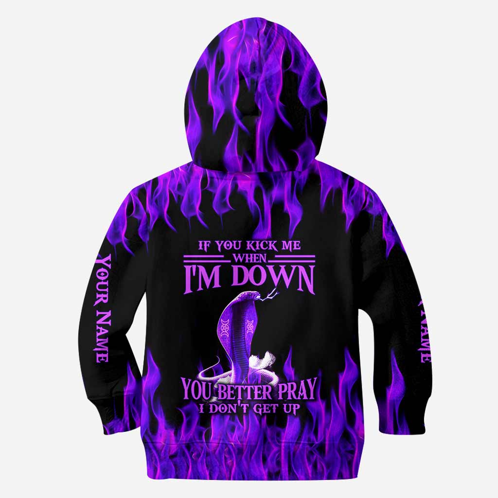 If Your Kick Me When I'm Down - Personalized Witch Hoodie and Leggings