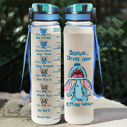 Drink Your Water - Personalized Ohana Water Tracker Bottle