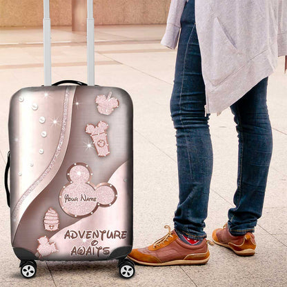 Adventure Awaits - Personalized Mouse Luggage Cover