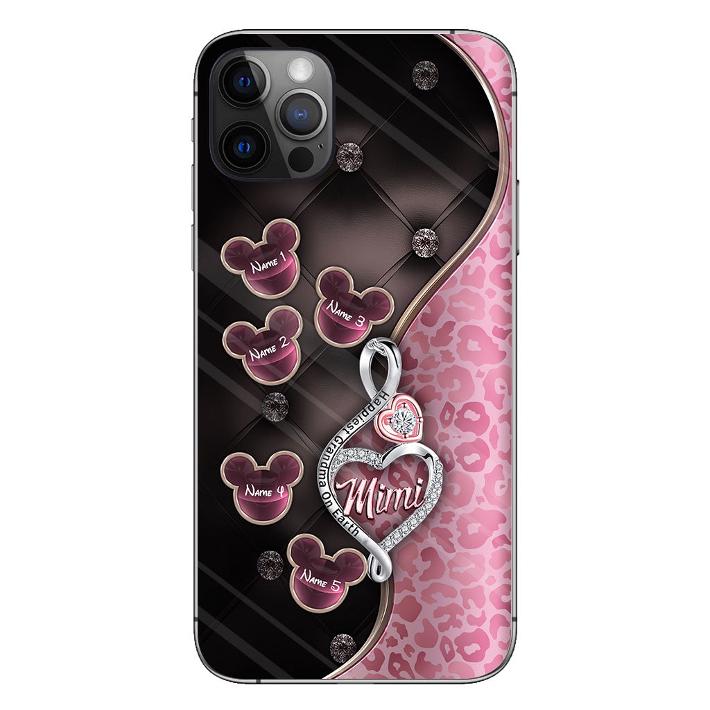 Happiest Grandma On Earth Rose Gold - Personalized Mother's Day Grandma Phone Case
