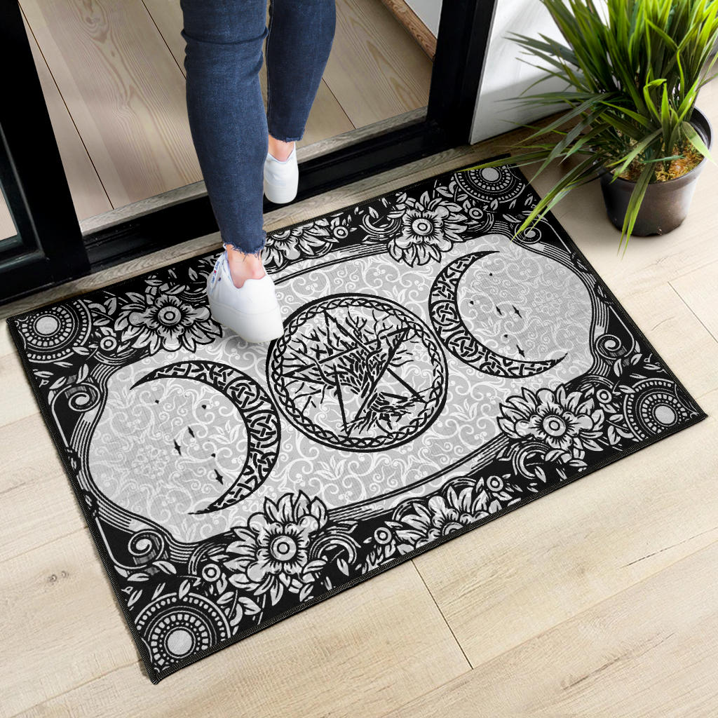 Triple Moon Tree Of Life Wicca - Witch Doormat 0822