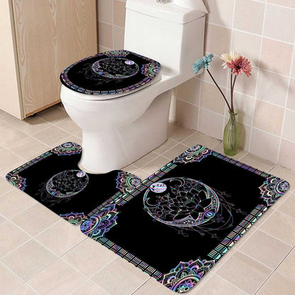 Magic Moon Witch Vibes - 3 Pieces Bathroom Mats Set