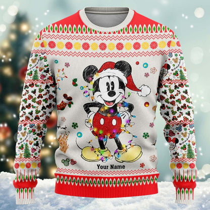Merry Christmas - Personalized Christmas Mouse Sweater