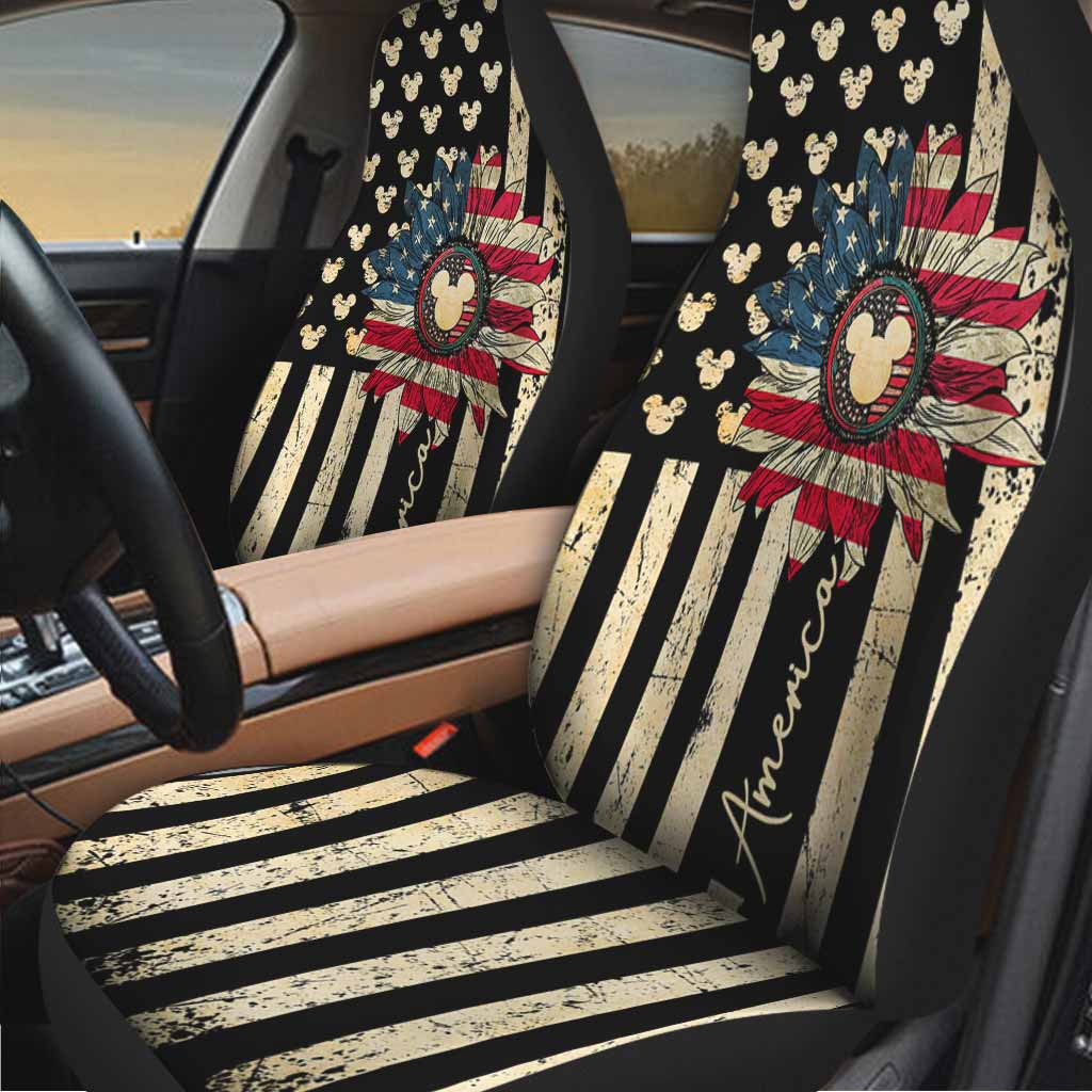 Happy The 4th Of July - Independence Day Mouse Seat Covers