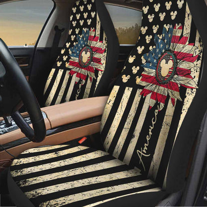 Happy The 4th Of July - Independence Day Mouse Seat Covers
