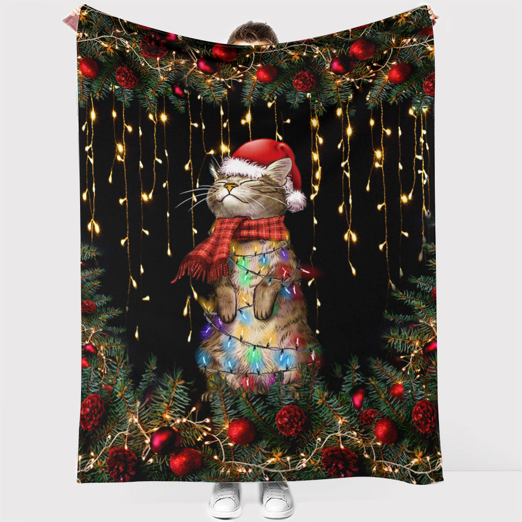 Meowy Christmas Cat Blanket 0622