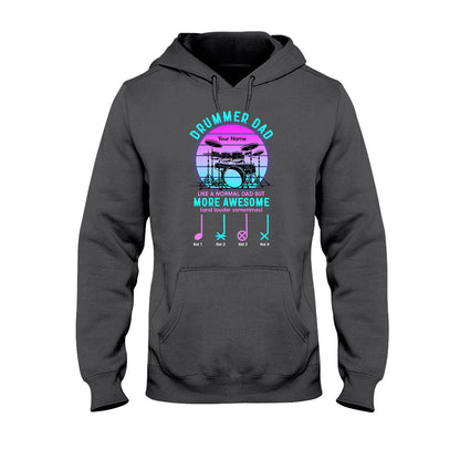 Drummer Dad - Personalized Father's Day T-shirt and Hoodie