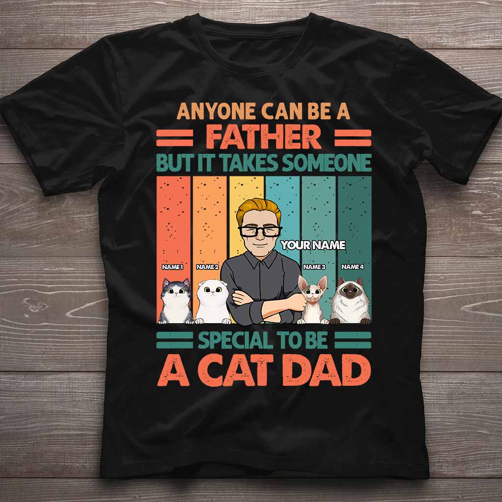 Someone Special To Be A Catdad - Personalized Father's Day T-shirt and Hoodie