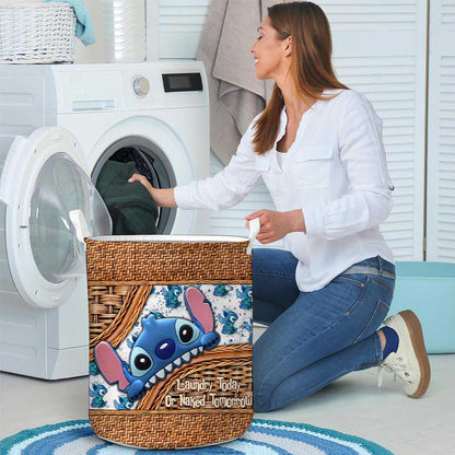 Laundry Today - Ohana Storage Basket With 3D Pattern Print