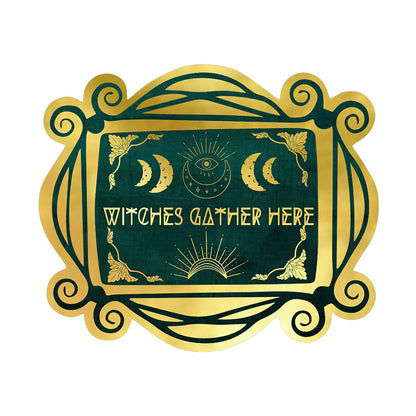 A Witch Lives Here - Shaped Doormat