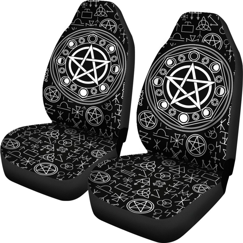 Wiccan Star - Witch Seat Covers 0822