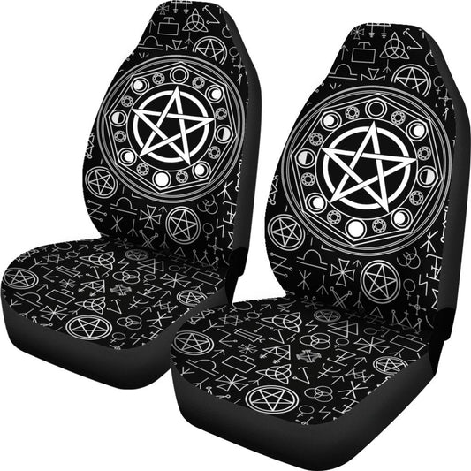 Wiccan Star - Witch Seat Covers 0822